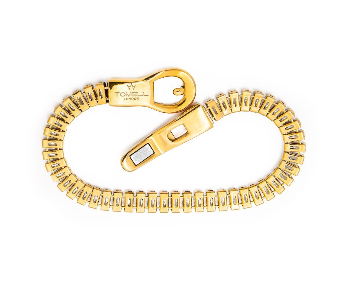 gold and white gold bracelet