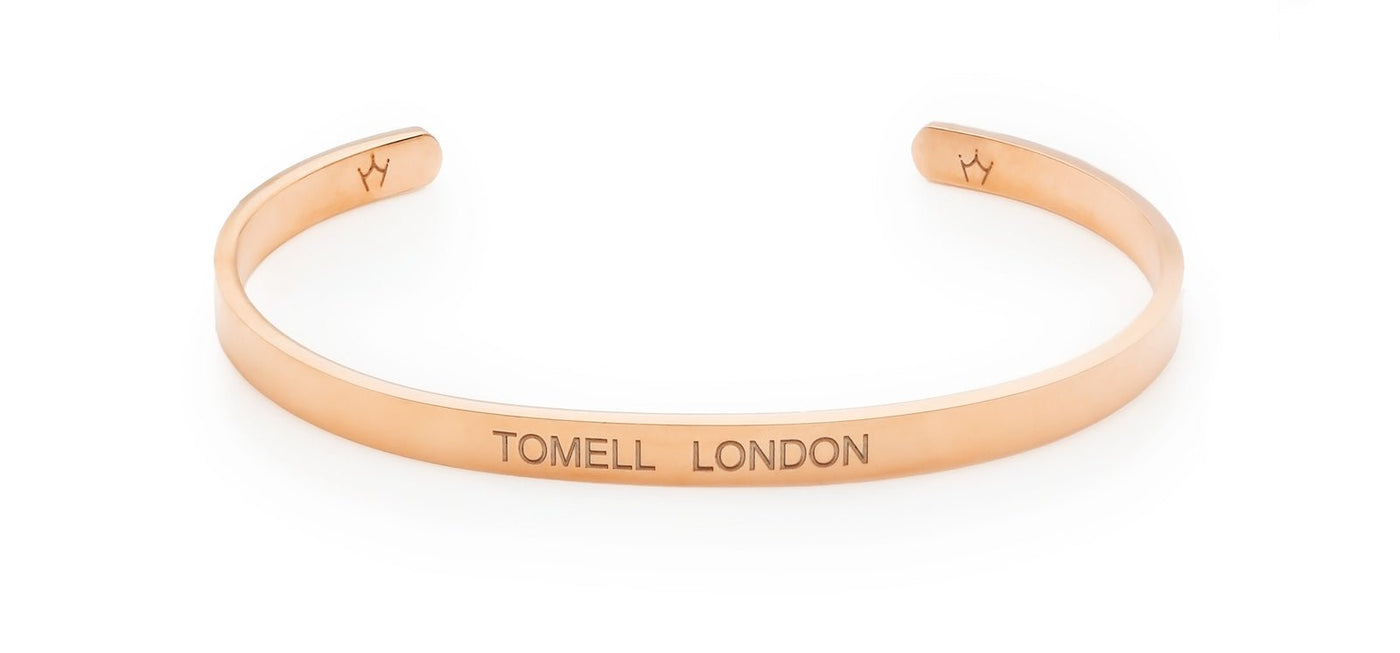 ROSE GOLD BANGLE | SIGNATURE - Tomell London